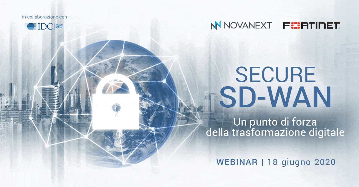 webinar Secure SD-WAN con IDC, Fortinet e NovaNext